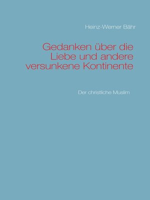 cover image of Gedanken über die Liebe und andere versunkene Kontinente